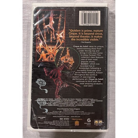 Cirque Du Soleil Quidam Experience the Magic VHS - Picture 2 of 4